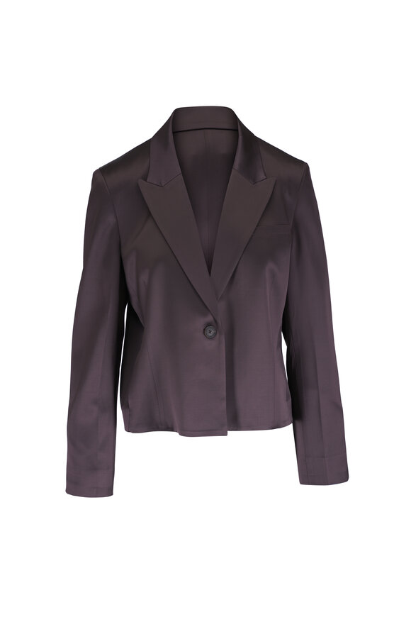 TWP Sawyer Chocolate Torte Satin Jacket