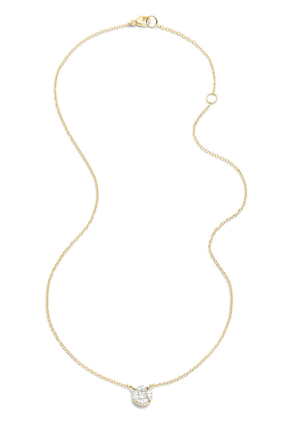 Nam Cho 18k Diamond Solitaire Pendant Necklace - view 1