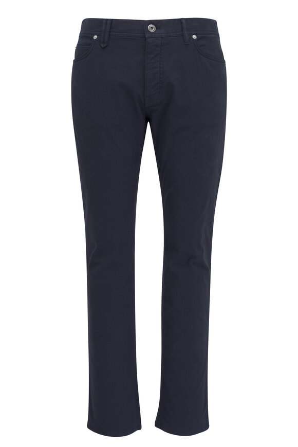 Brioni - Midnight Cotton Five Pocket Pant 