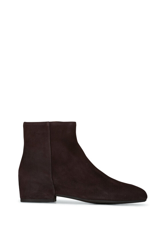 Aquatalia - Ulyssa Espresso Suede Ankle Boot, 30mm