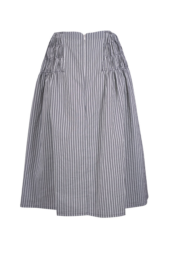 Dries Van Noten Scarlett White & Black Washed Cotton Skirt - view 3