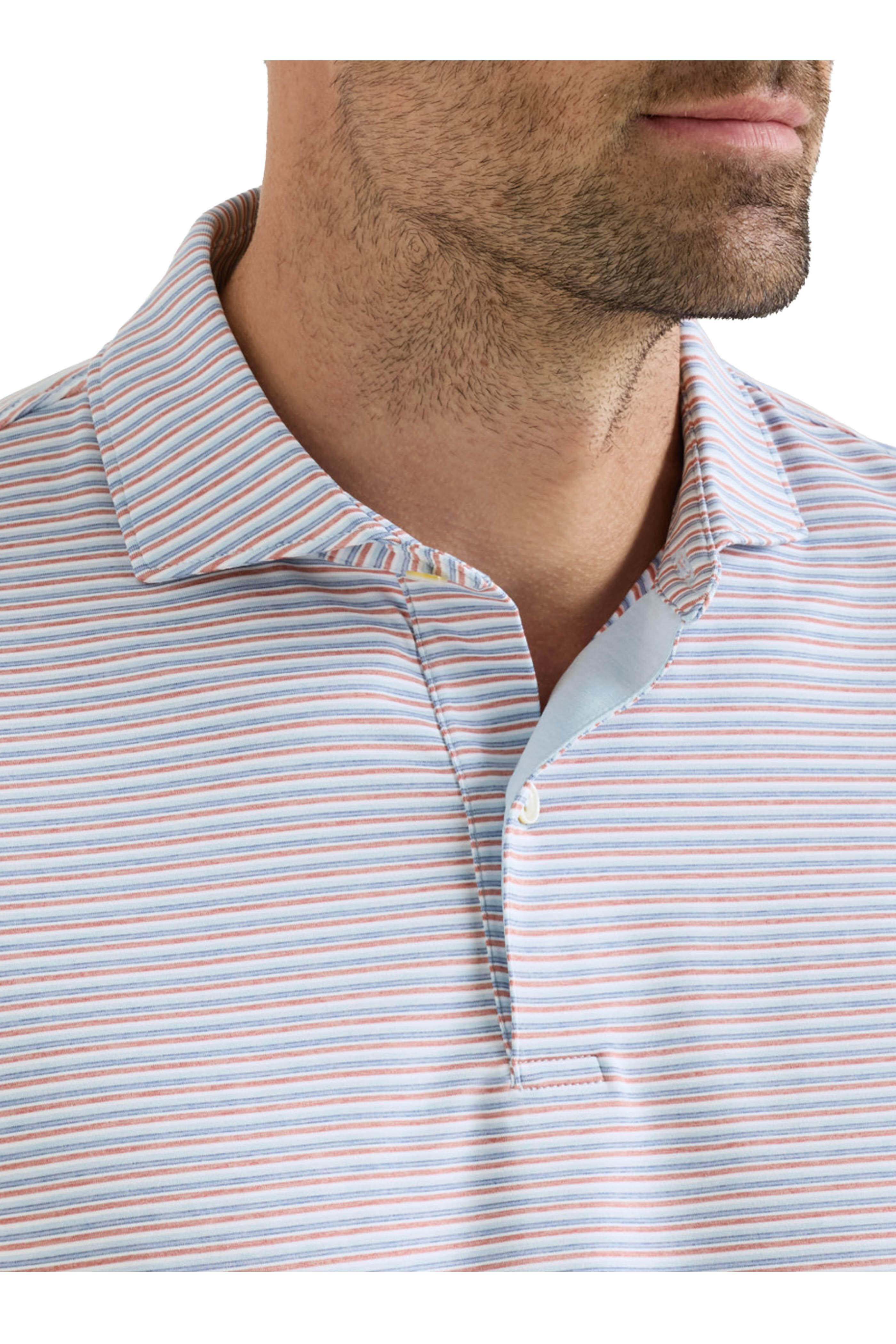 Peter Millar - Alda Blue Frost Performance Jersey Polo - view 5