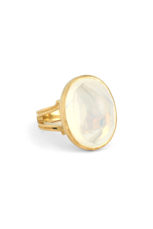 Sylva & Cie - Fire Moonstone Quartz Cocktail Ring