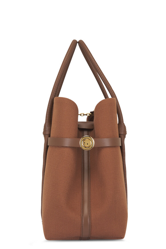 Loro Piana Large Ghiera Vicuna & Dark Vicuna Shopper Tote - view 3