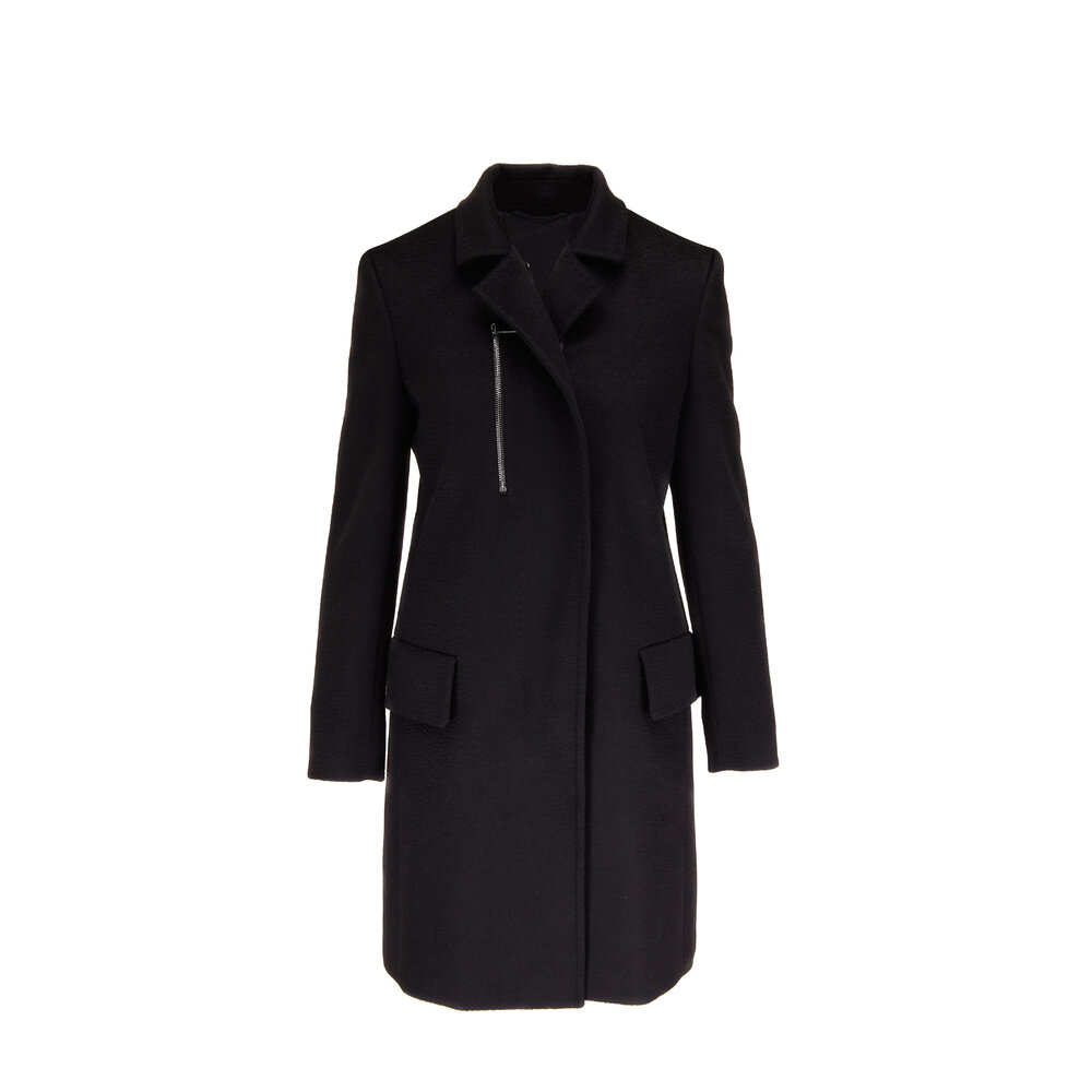 Max Mara - Sponda Black Camel Wool Coat | Mitchell Stores