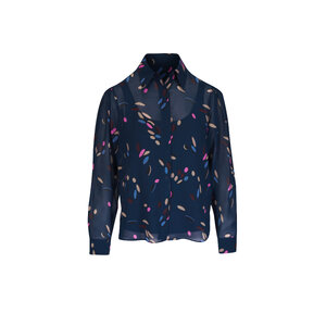 アクリス　AKRIS punto ツイード　ジャケット Akris Punto - Black & Cream Cotton Stretch Tweed Jacket