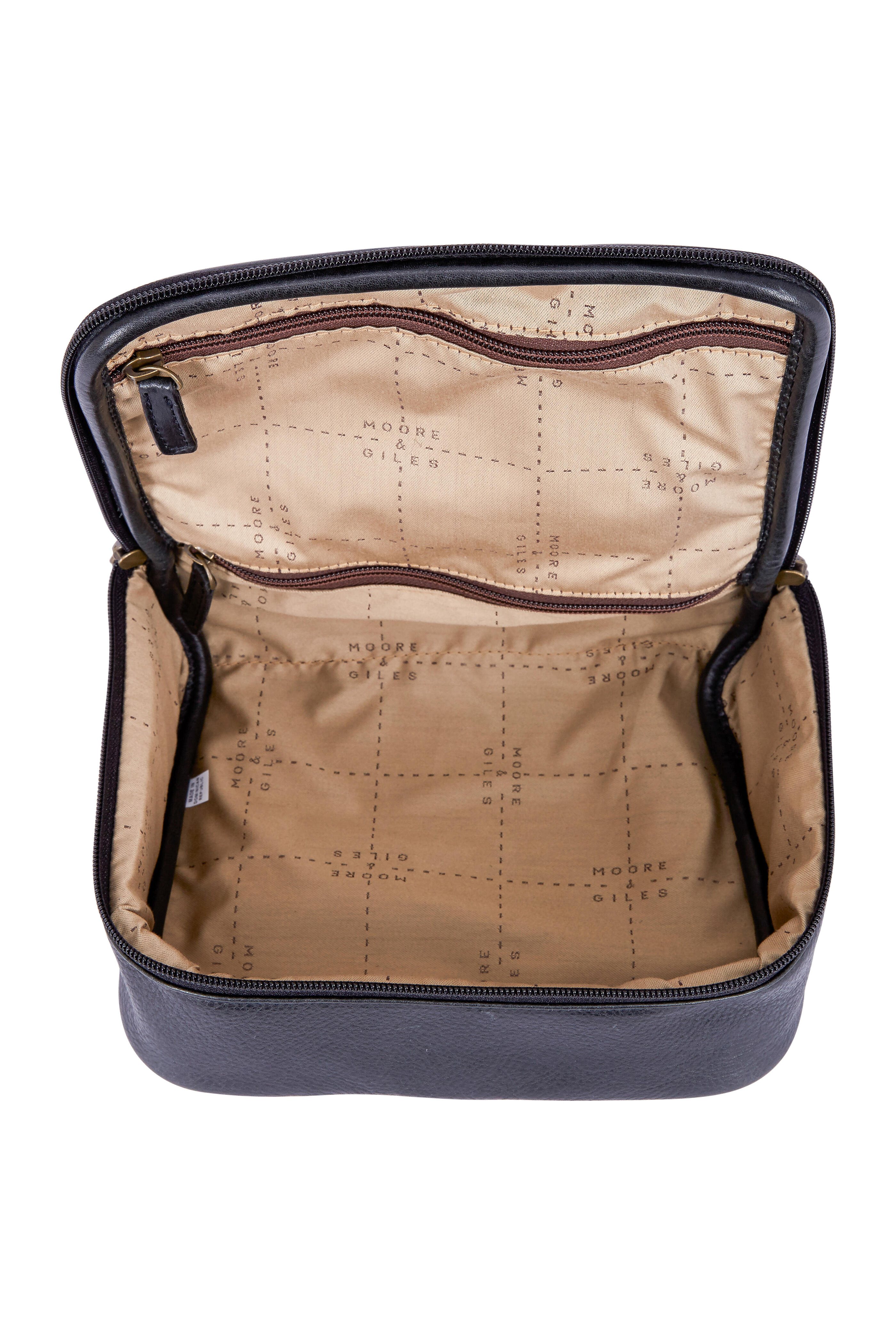 Moore & Giles Donald Titan Milled Gunmetal Dopp Kit