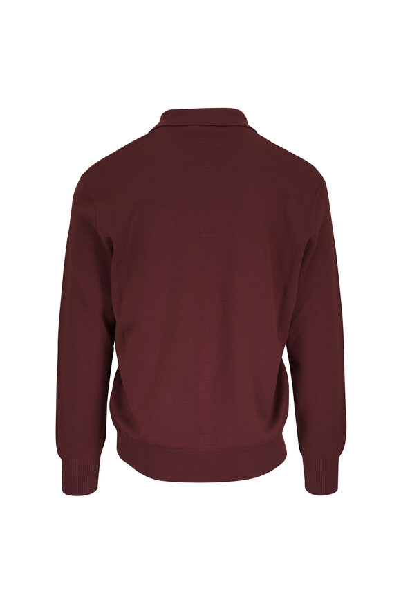 Loro Piana Empire Brown Wool Polo - view 2