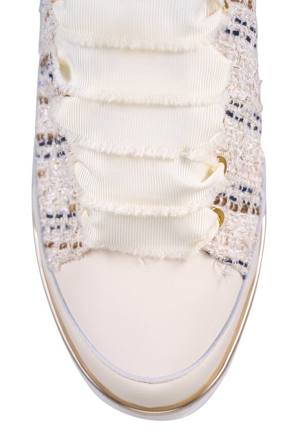 Ron White - Novella Multicolor Bouclé Lace-Up Sneaker