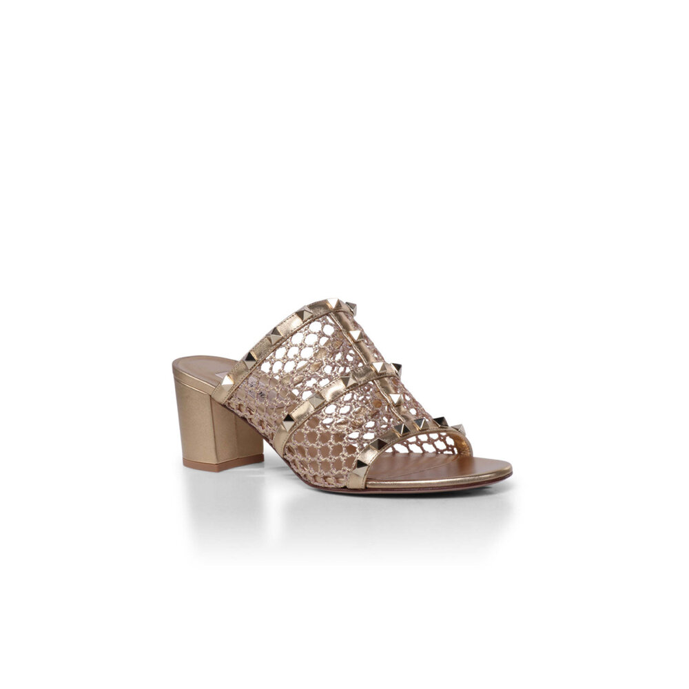 VALENTINO GARAVANI ROCKSTUD ミュール Valentino Garavani Rockstud Wispy Calfskin Mules | Saks