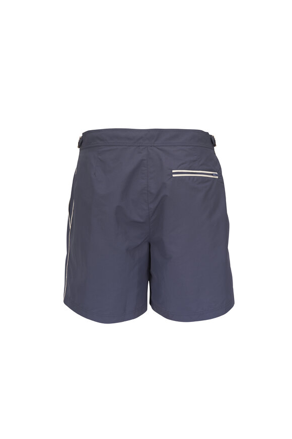 Brunello Cucinelli Denim Blue Swim Trunks - view 3