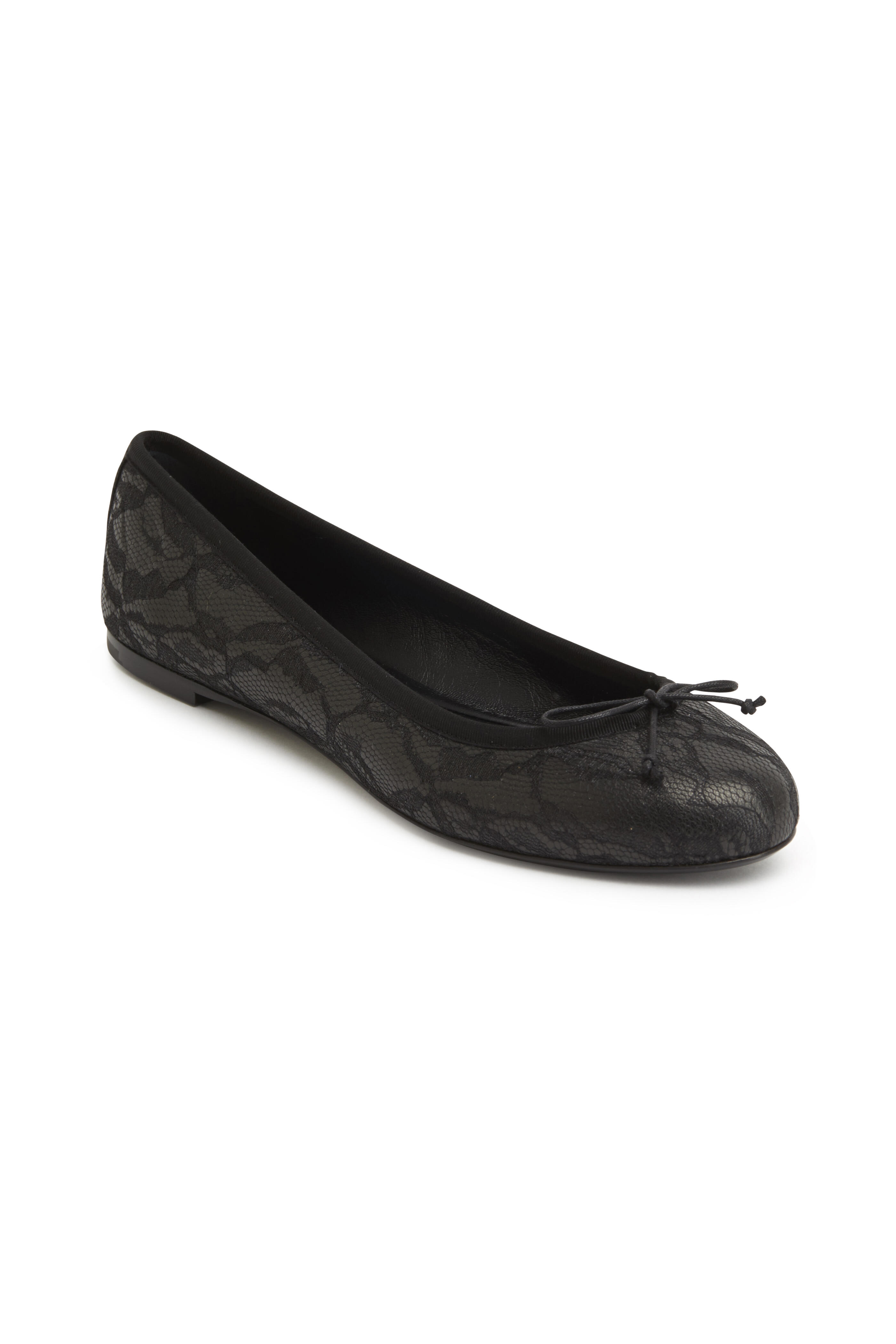 Black lace ballet flats hot sale