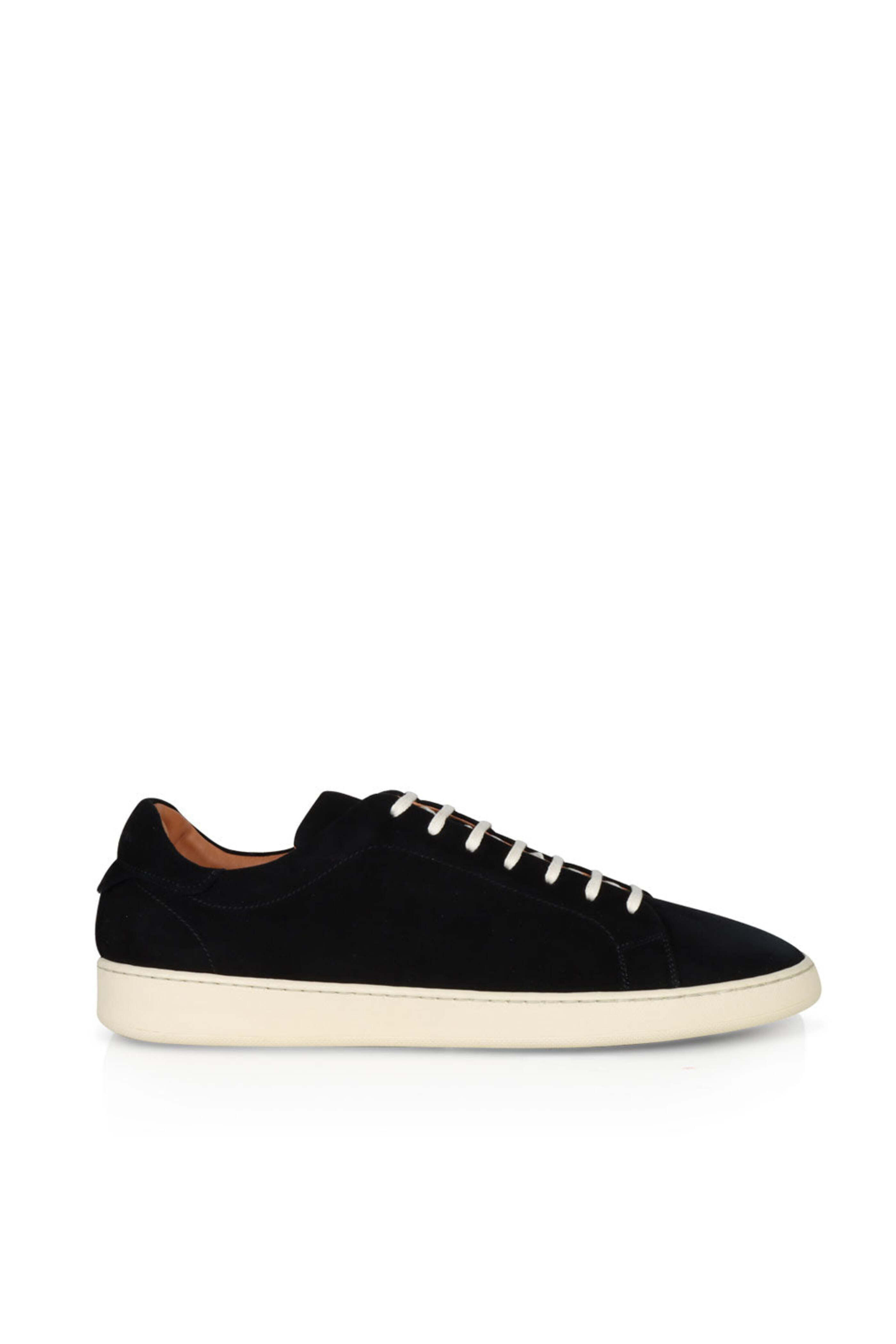 スニーカー KITON Suede sneakers Blue Kiton - Suede Sneaker in Black | Mitchell Stores