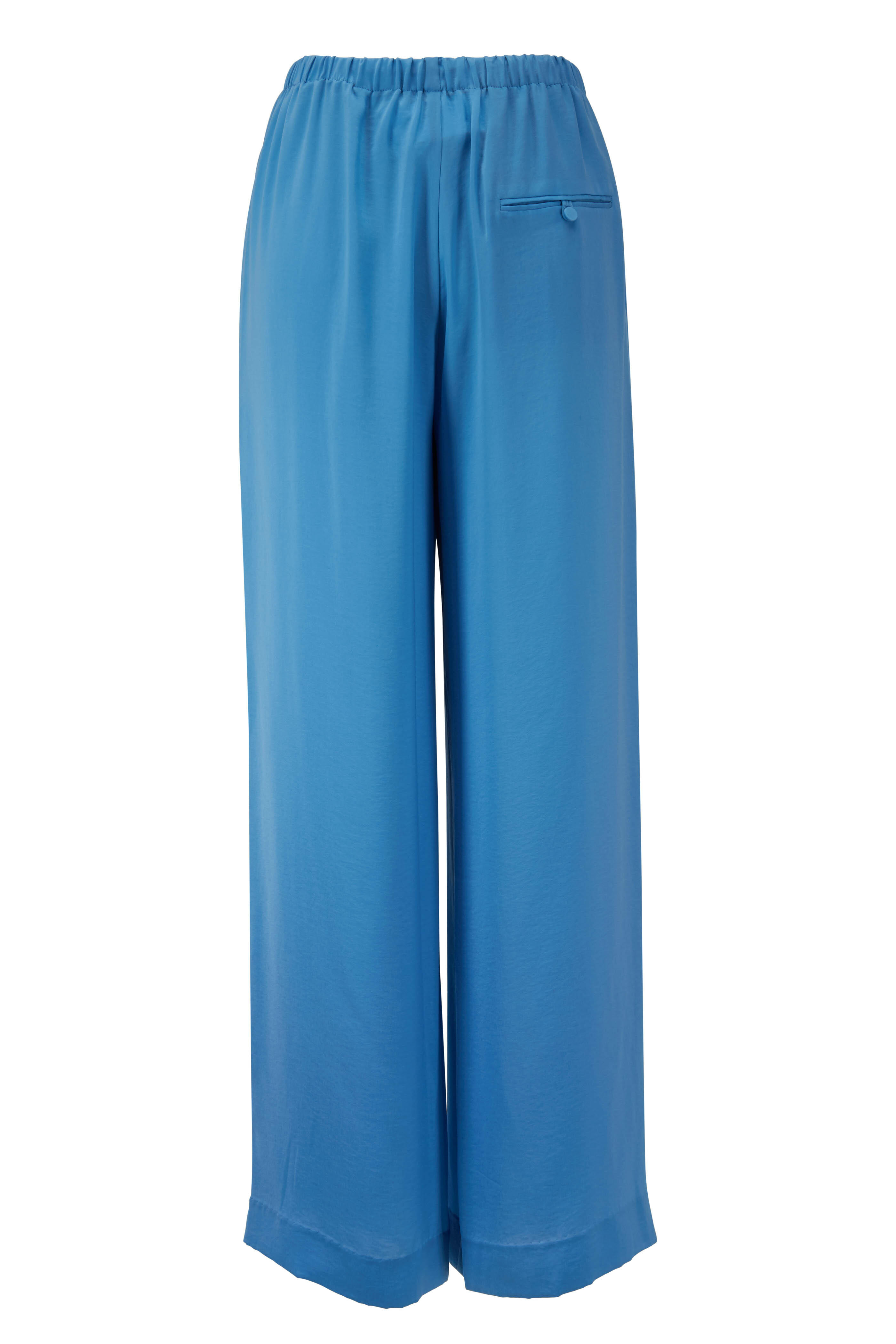 Vince - Blue Pumice Washed Satin Pajama Pant