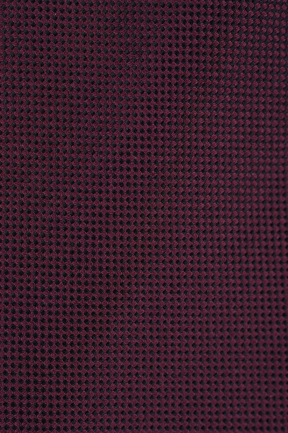 Zegna Dark Red Silk Necktie - view 2