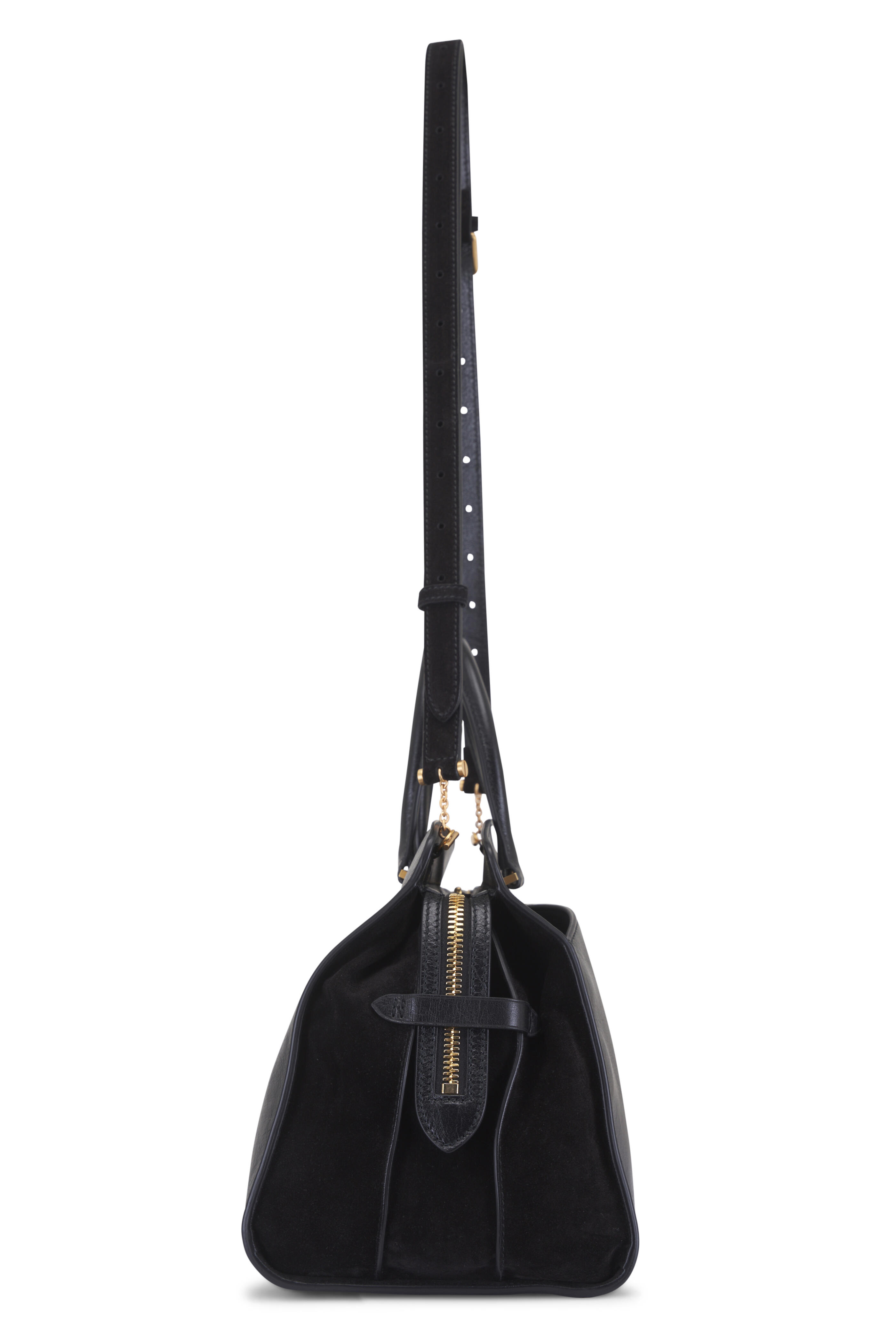 Métier - Private Eye Elvis Black Leather Satchel