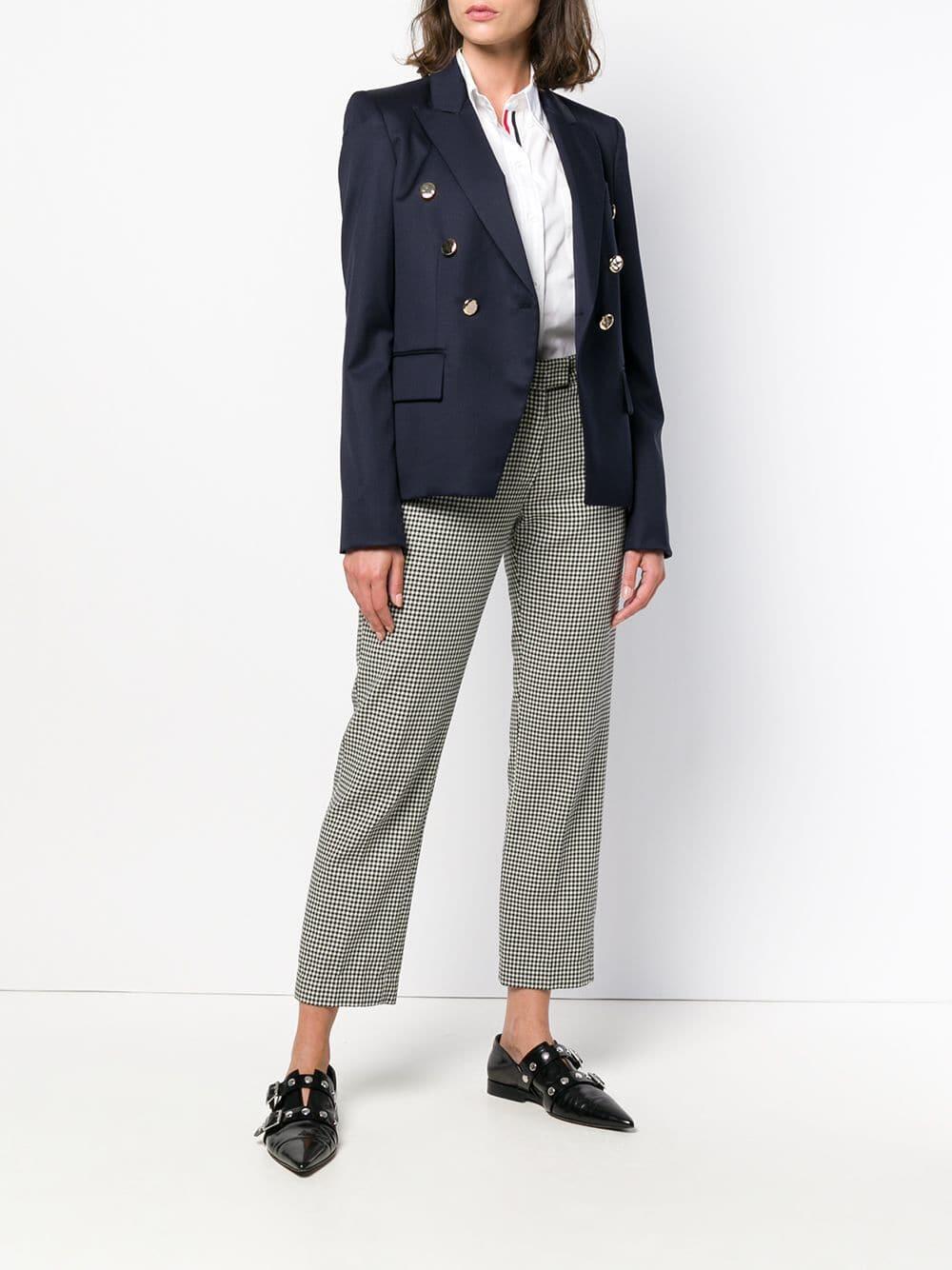 Thom Browne｜SLEEVELESS (FTU384A 08111 035) Thom Browne Sleeveless Turtleneck with Contrast Trims | SHOWROOM