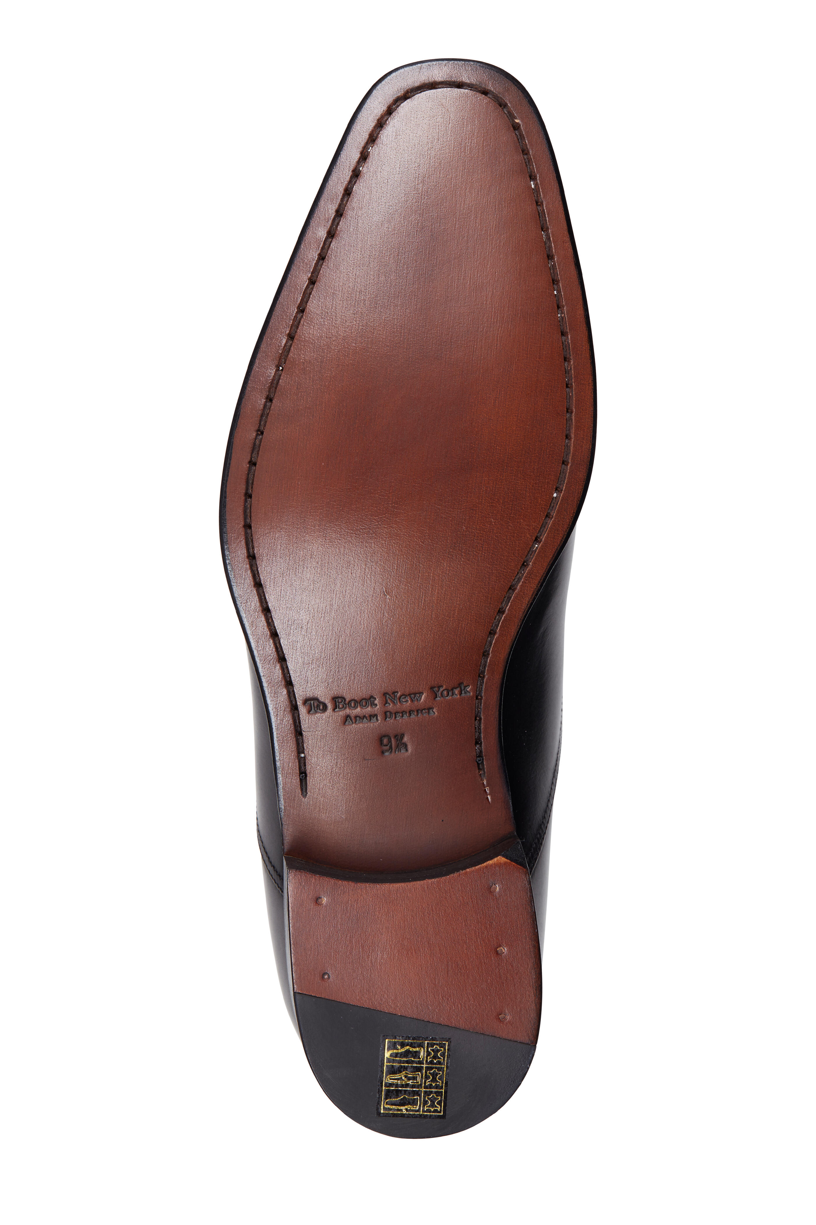 To Boot New York - Aidan Black Leather Cap-Toe Dress Shoe