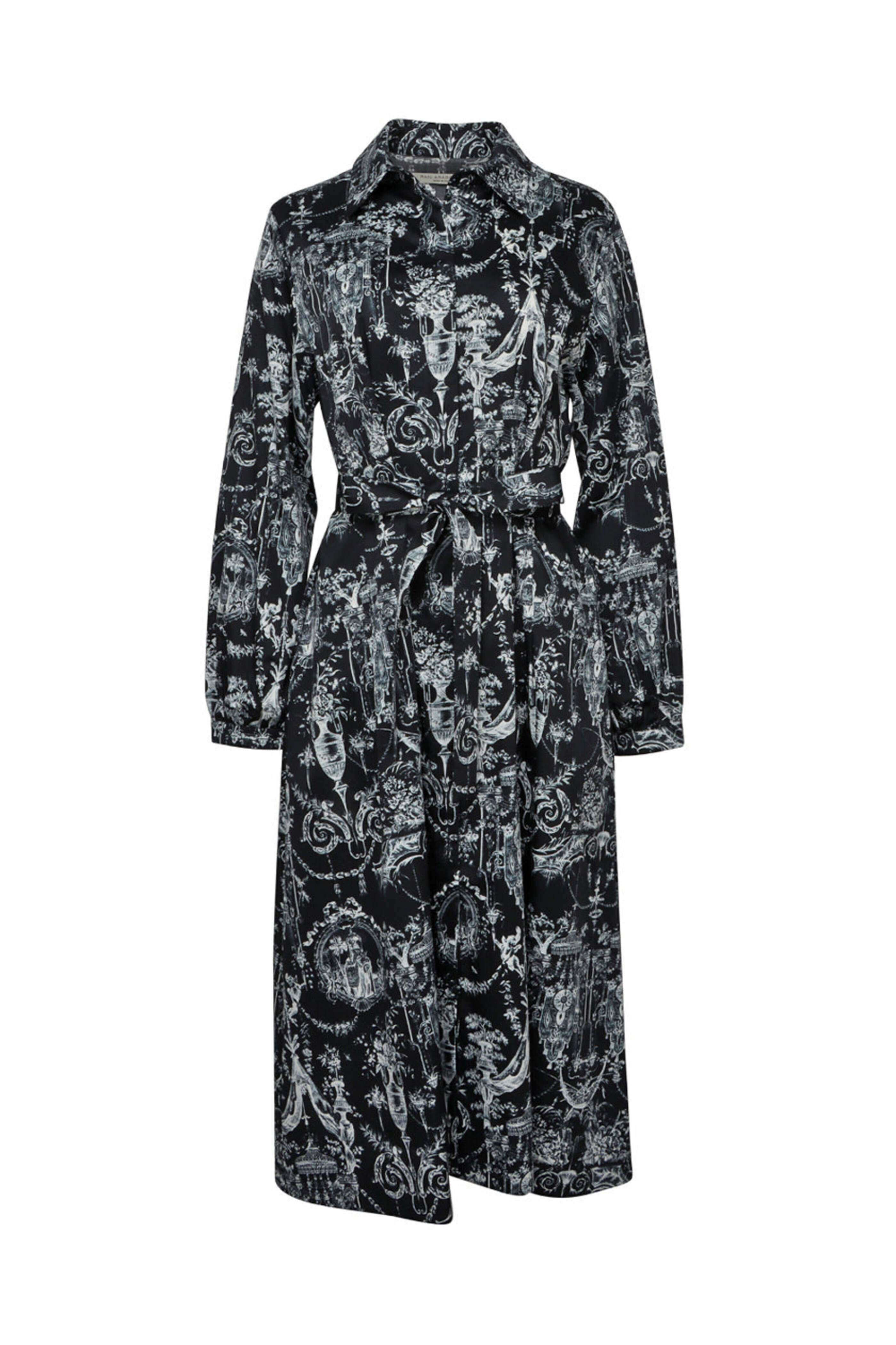 Rani Arabella - Black Toile Midi Shirtdress