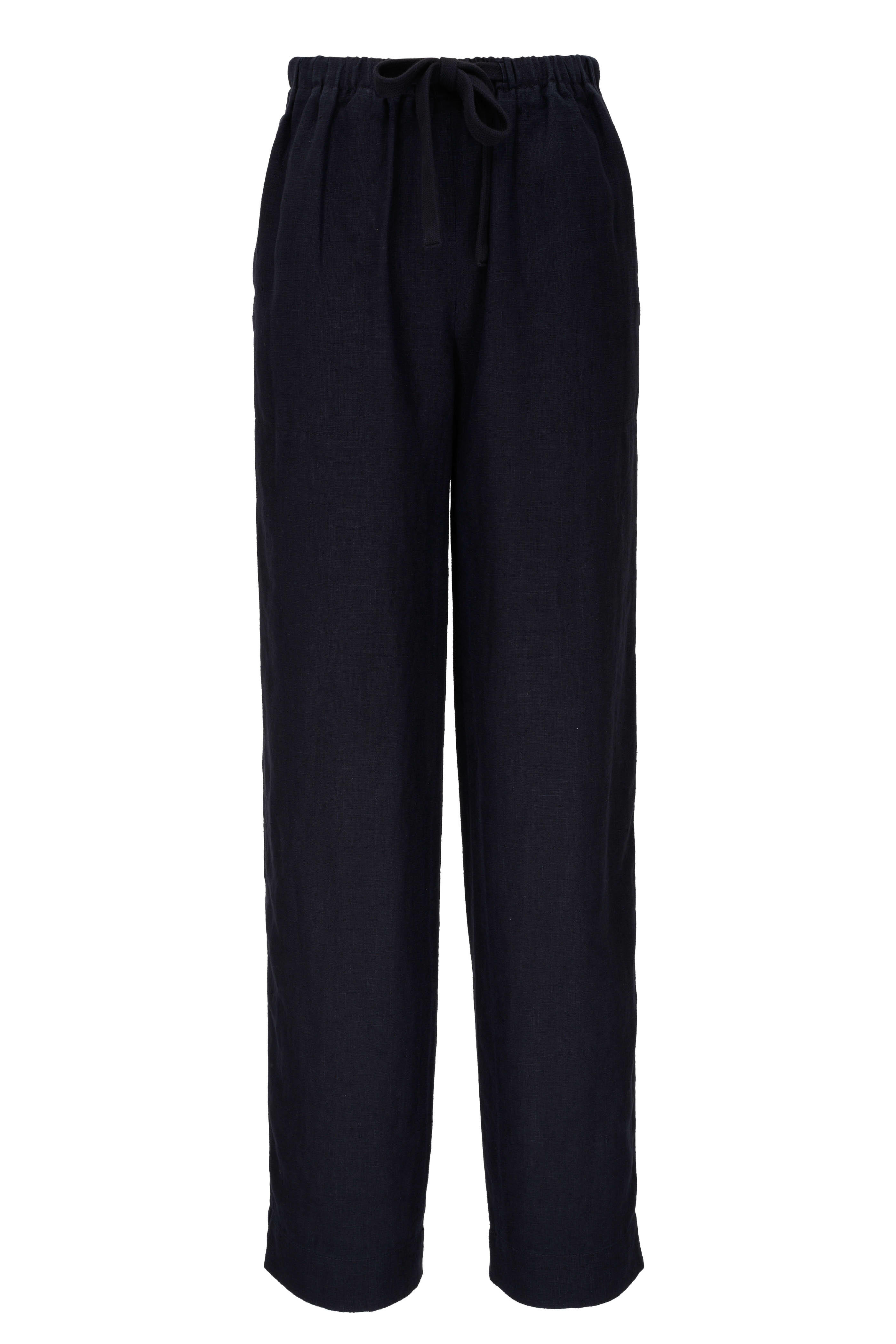 Vince - Mid-Waist Tie Front Hemp Pants | Mitchell Stores