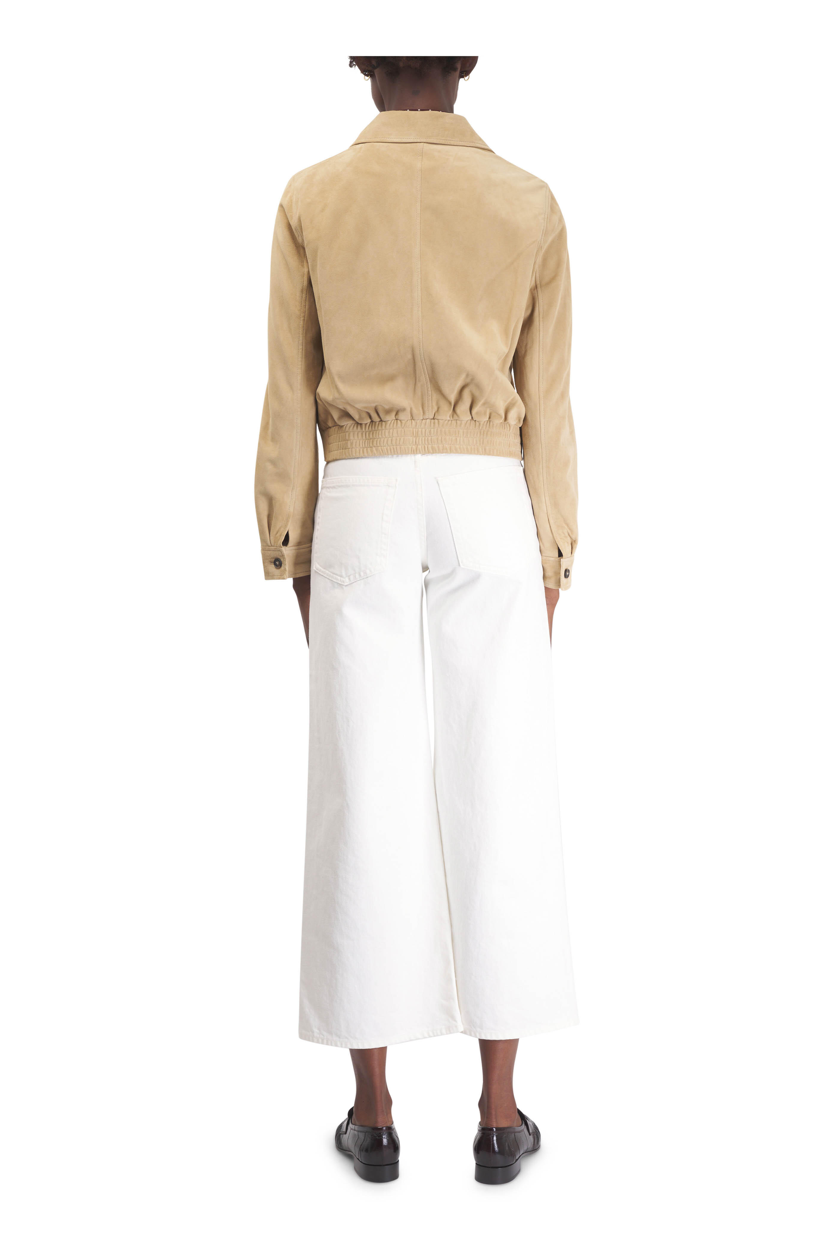 Nili Lotan - Beauvais Light Sand Suede Jacket