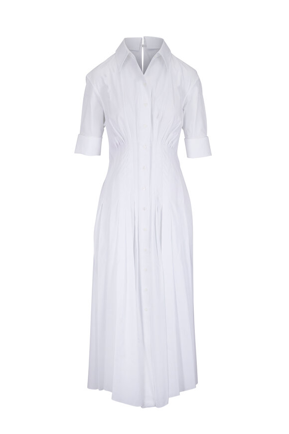 Marni Chemisier White Cotton Midi Dress