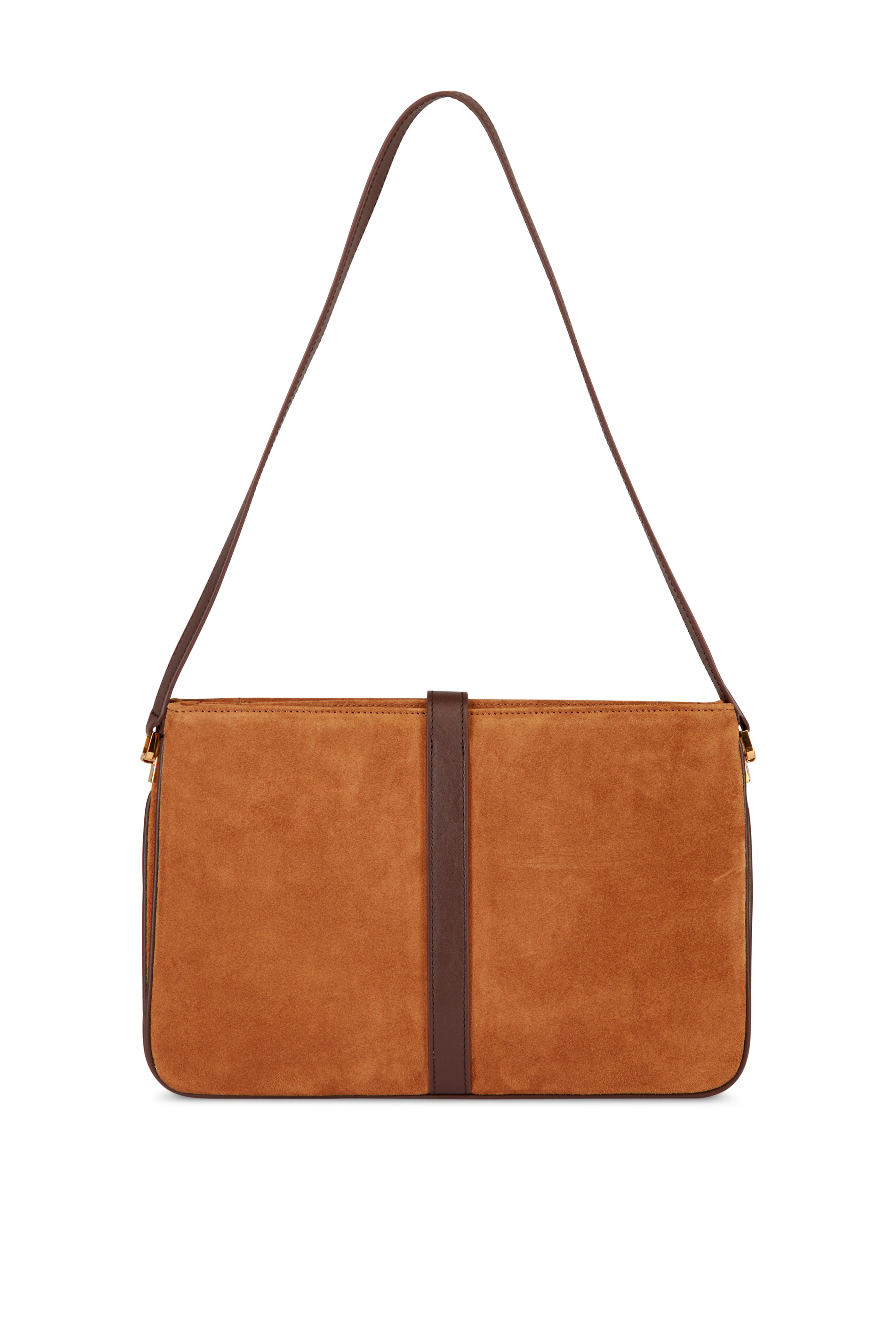 Nili Lotan - Jane Brown Suede Shoulder Bag - view 2