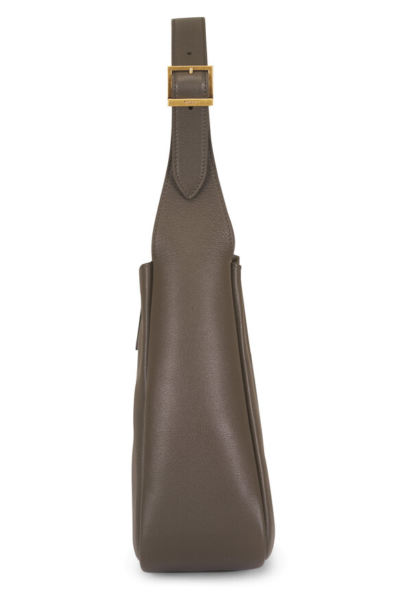 Saint Laurent Small Le 5 À 7 Light Musk Leather Hobo - view 4