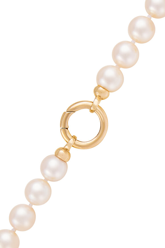 Storrow - Yellow Gold Akoya Pearl Howie Necklace