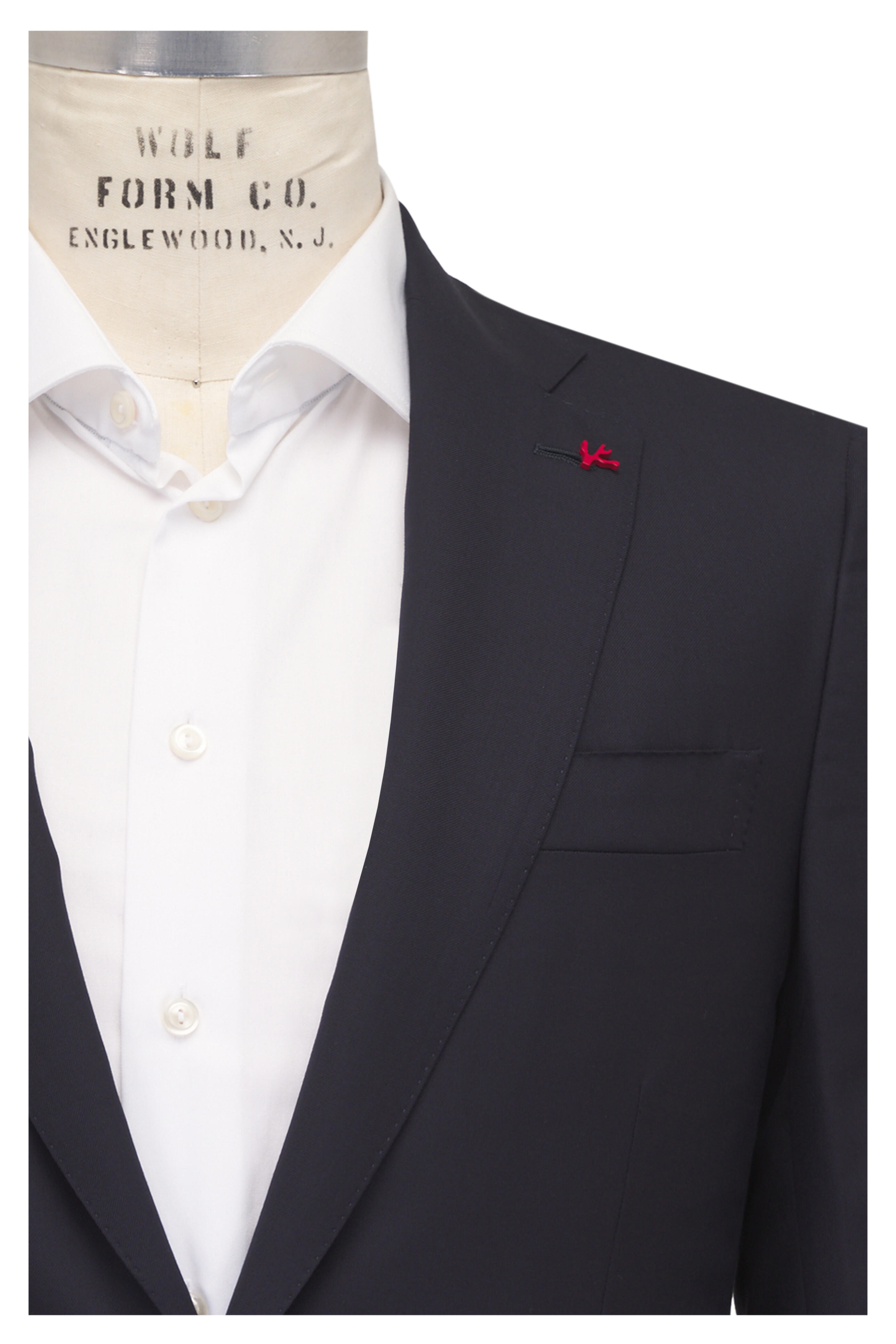 Isaia - Dark Navy 160s Wool Suit