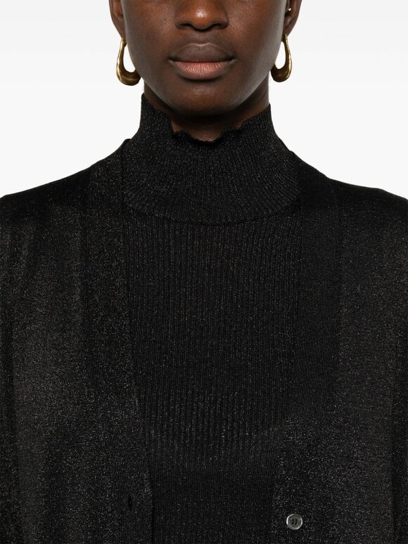 Missoni - Black Lamé Turtleneck Sweater