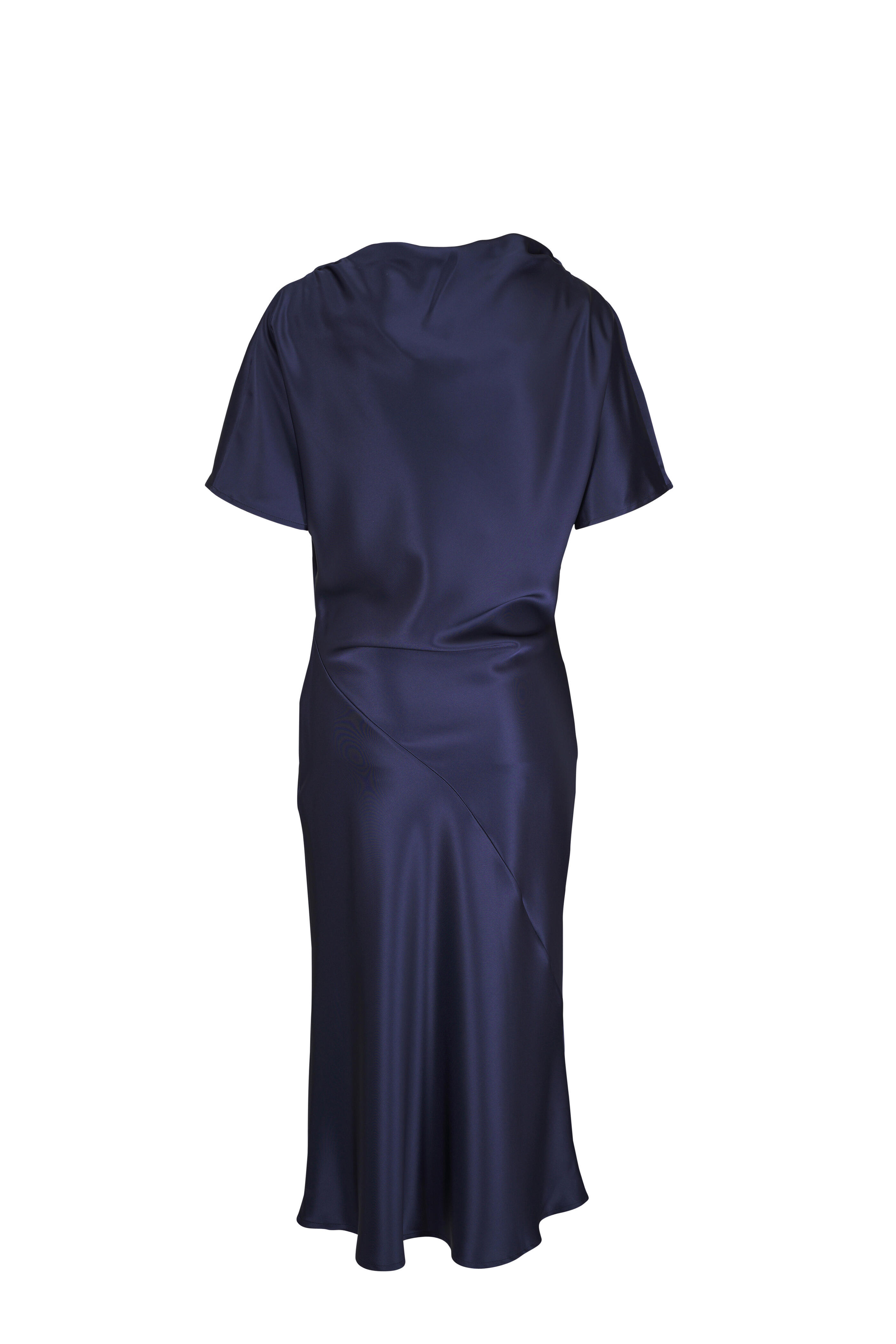 ワンピース Kiton FW24 SILK DRESS (D58336 K0597A01) Kiton - Blue Shadow Check Silk Dress | Mitchell Stores