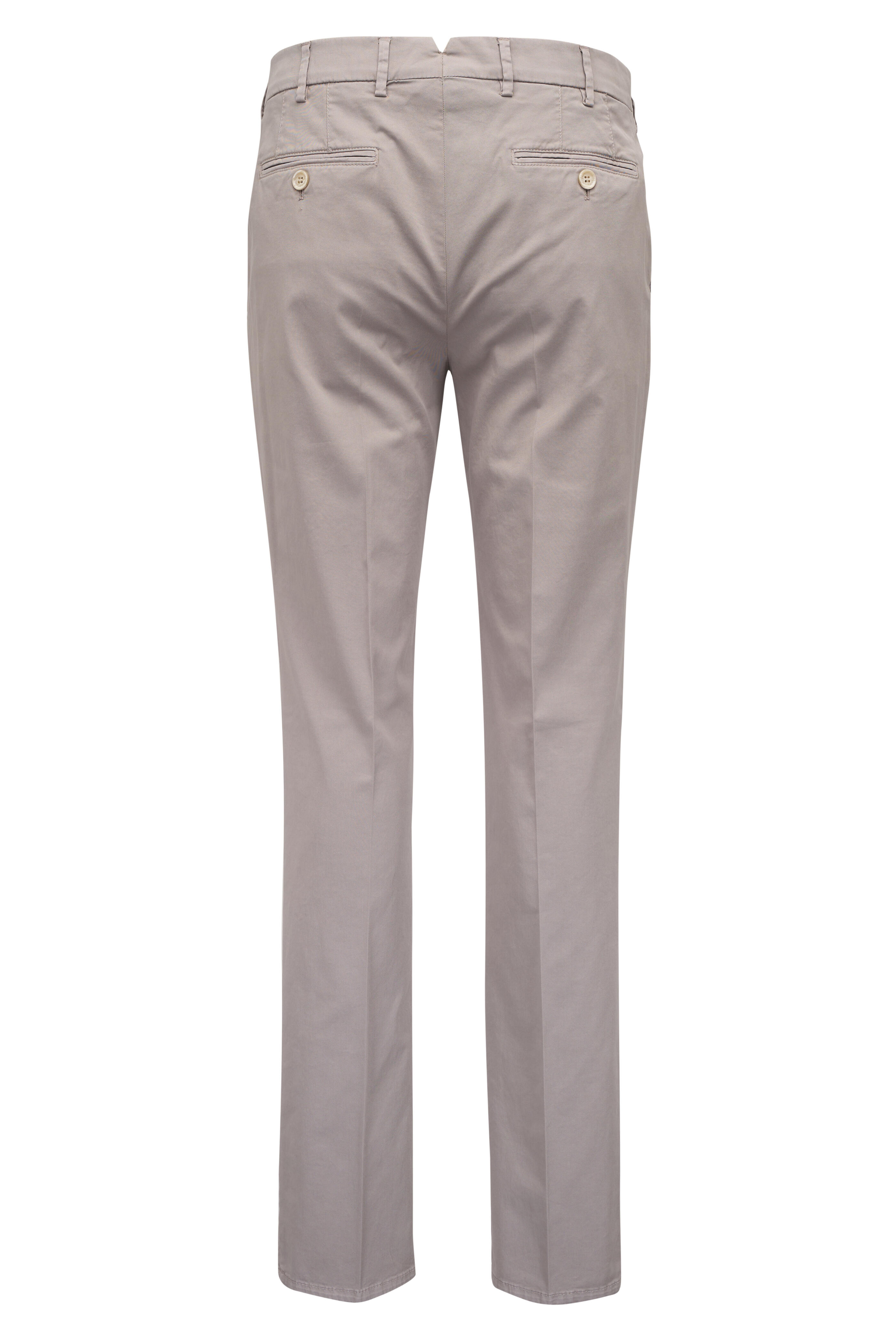 Brunello Cucinelli - Brown Flat Front Cotton Chino