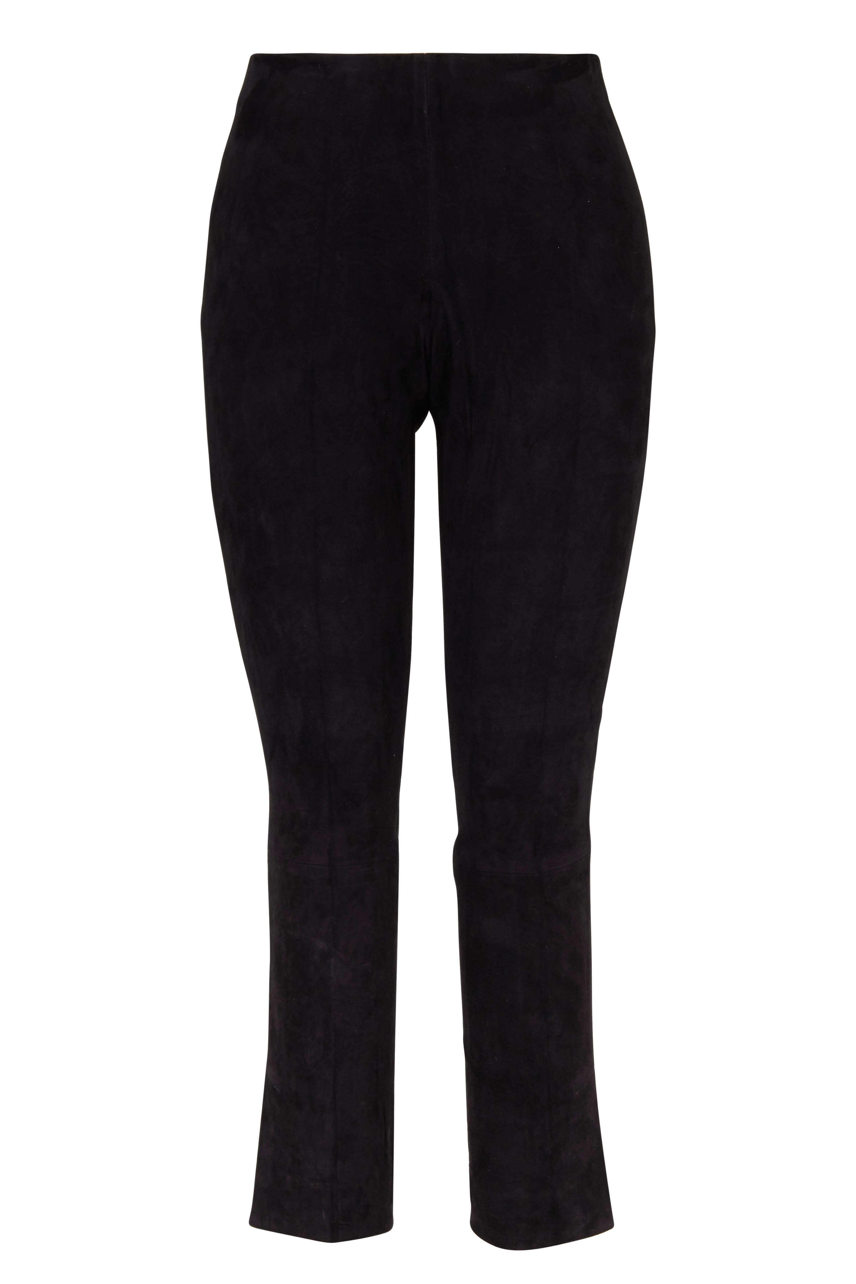 Vince - Black Suede Cropped Legging