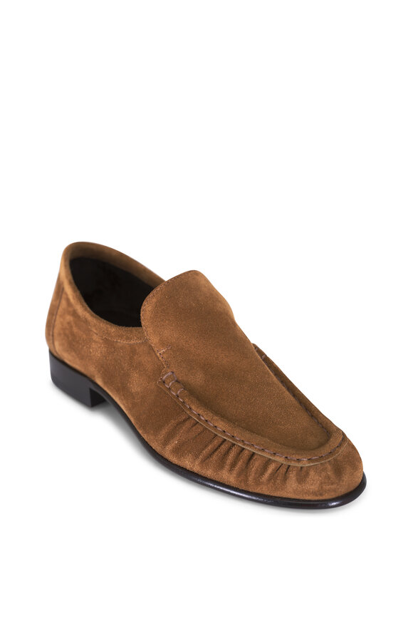 The Row Soft Moccasin Suede Loafer - view 1