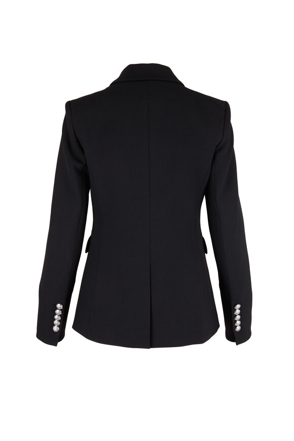 Veronica Beard - Millar Black Double-Breasted Dickey Jacket