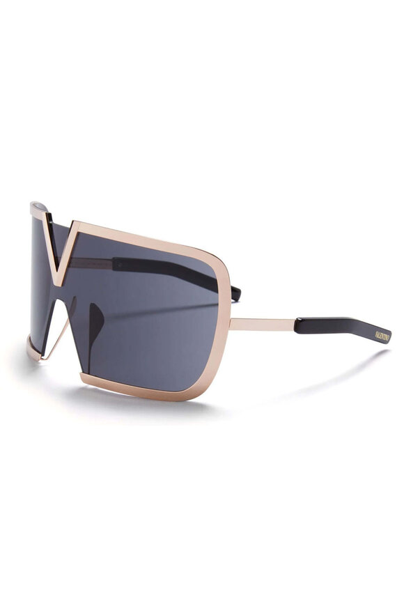 サングラス VALENTINO GARAVANI VLS178C57 Sunglasses Valentino Garavani - V-Goldcut Cat Eye Sunglasses in Black
