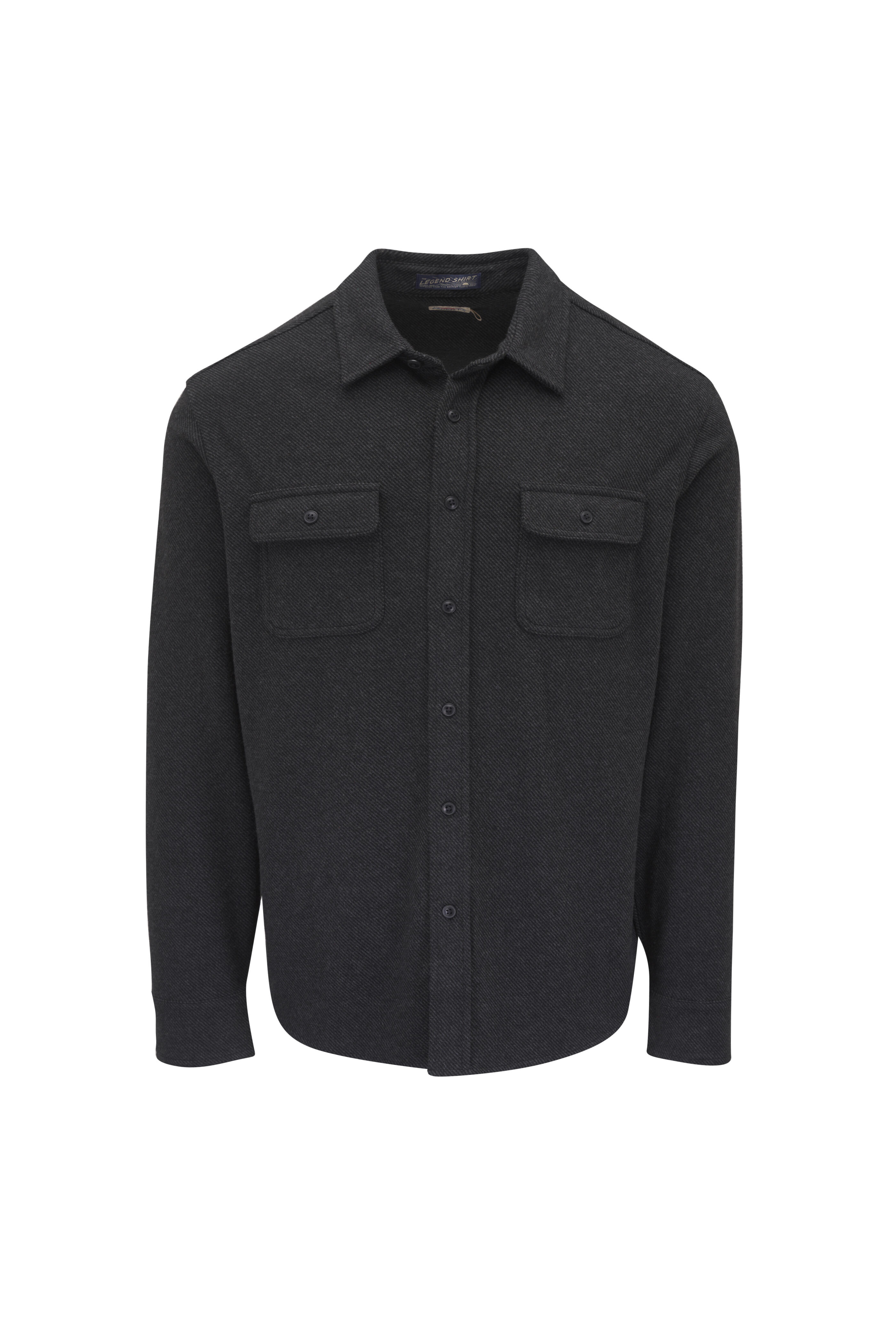 Faherty Brand - Legend™ Heather Black Sweater Shirt - view 1