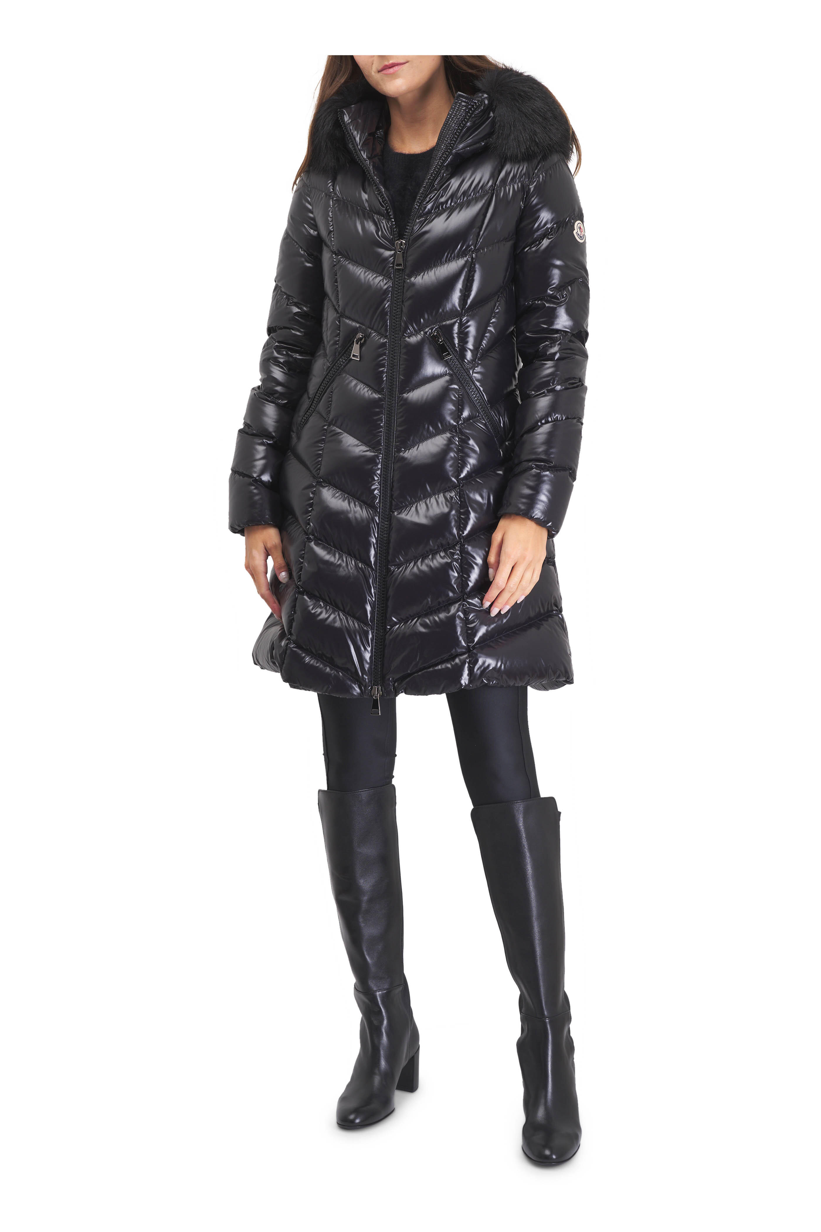 AGL - Lynn High Black Soft Leather Tall Boot, 50mm