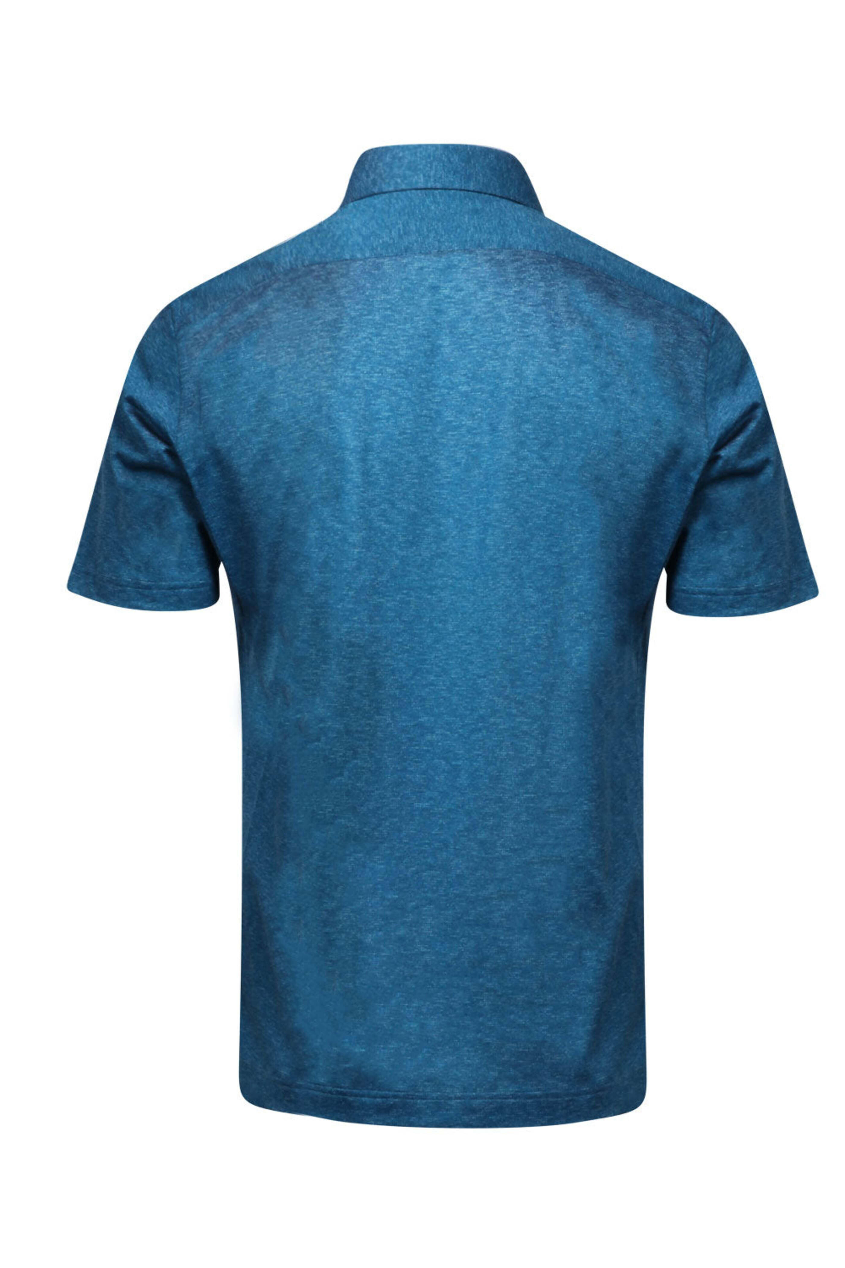 Fray - Heathered Teal Pique Polo