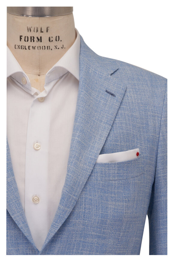 Kiton - Light Blue Cashmere Blend Sportcoat