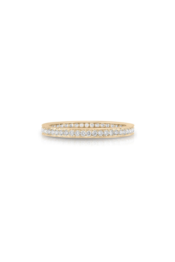 Nam Cho - Modern One Row White Diamond Eternity Band 