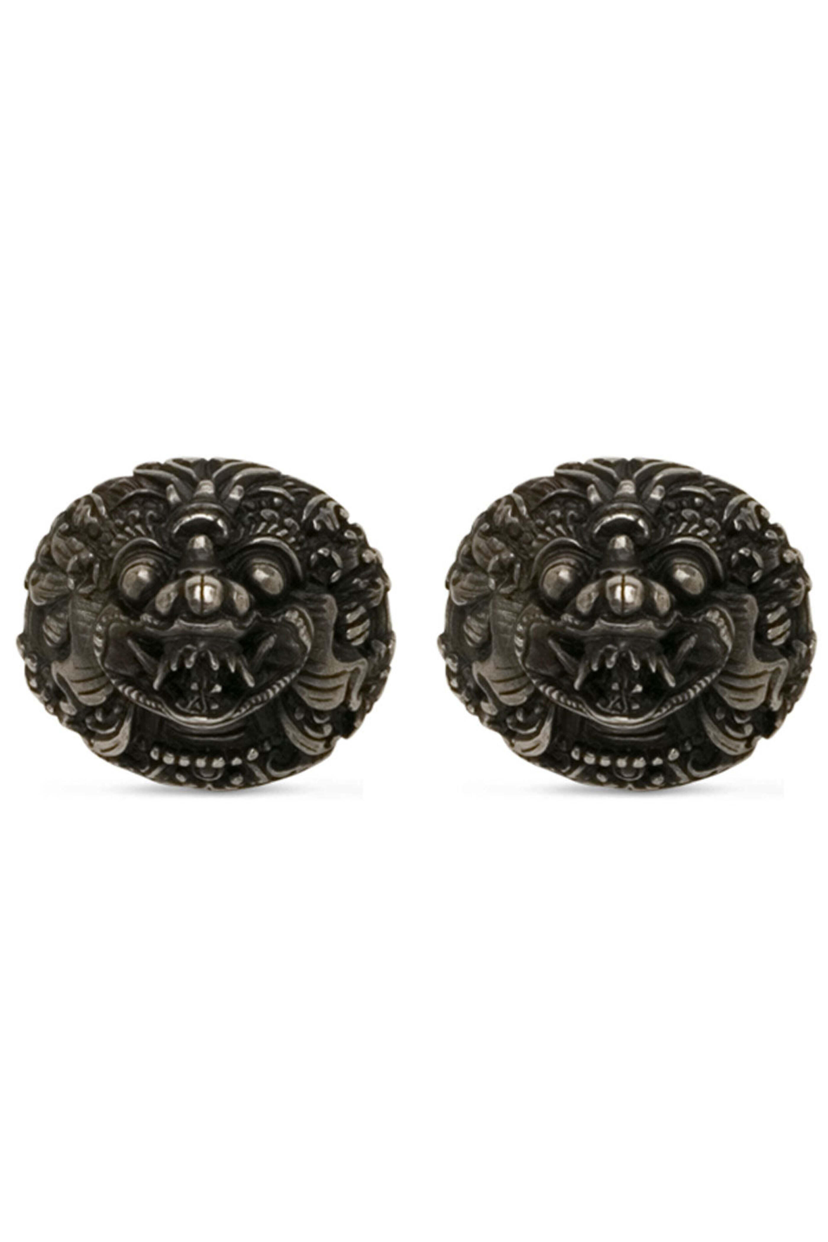 Spivey - Matte Sterling Silver Garuda Cufflinks