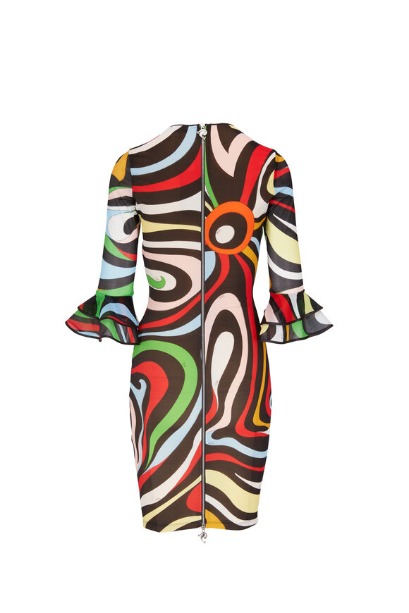 Pucci - Multicolor Abstract Print Bodycon Dress