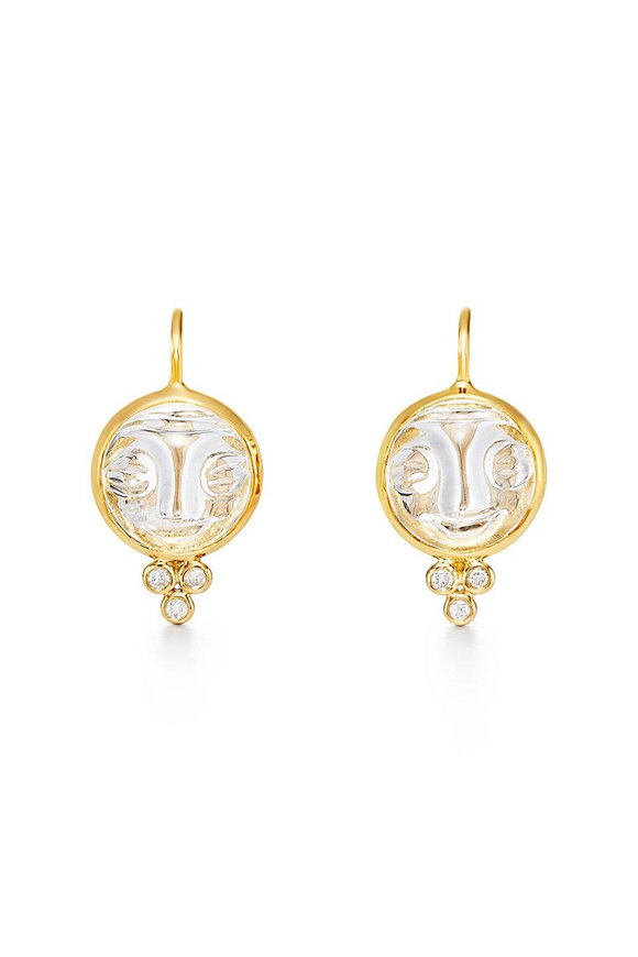 Temple St. Clair Moonface Earrings - view 2