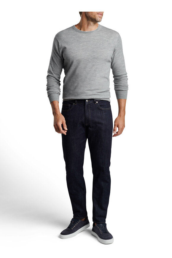 Peter Millar Excursionist Flex Gale Gray Crewneck Sweater - view 2
