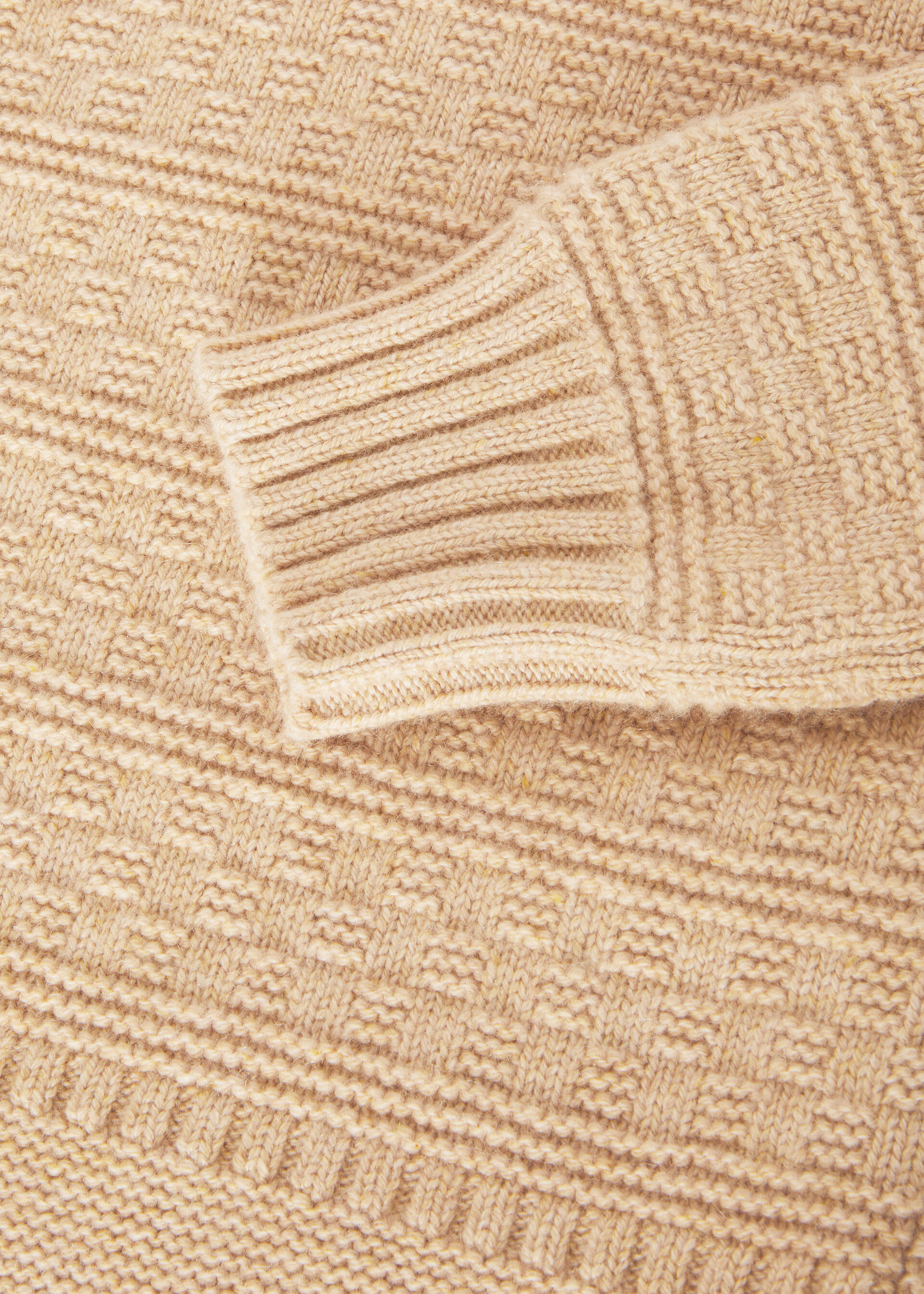 Loro Piana - Collo Alto New Plymouth Beige Cashmere Sweater