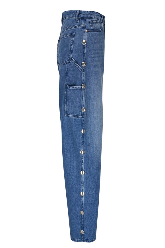 3x1 - Nicole Deep Blue Studded Jean 