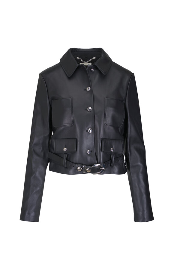 Altuzarra Simons Black Leather Jacket - view 1