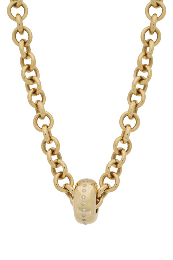 Claudia Mae - 14k Yellow Gold Large Linear Bead